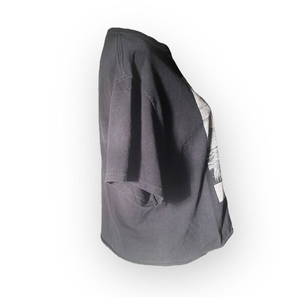 Notorious BIG and Jay Z Black Cropped Tee Shirt Medium - Picture 2 of 10